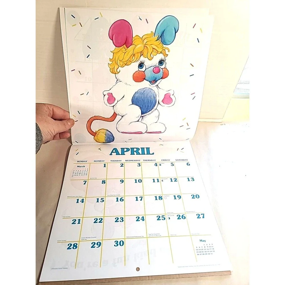 2019 Popples Wall Calendar Ephemera 80's Art ( Open)